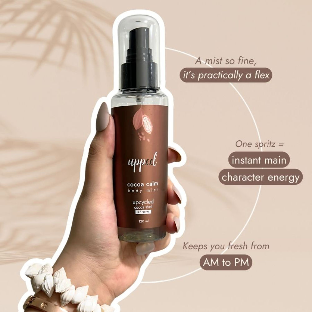 Uppeel Cocoa Calm Hair & Body Mist - Vanilla, Chocolate & Musk, Fine Fragrance For Her