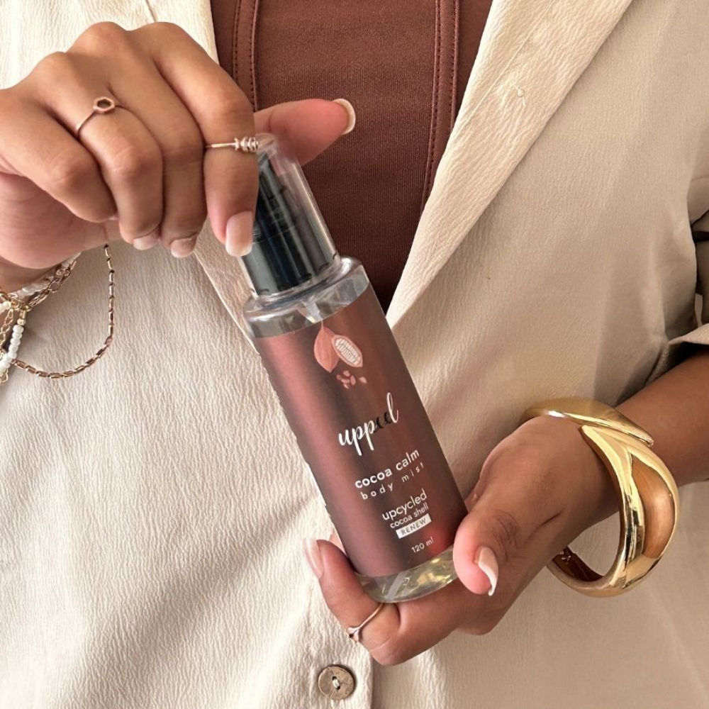Uppeel Cocoa Calm Hair & Body Mist - Vanilla, Chocolate & Musk, Fine Fragrance For Her