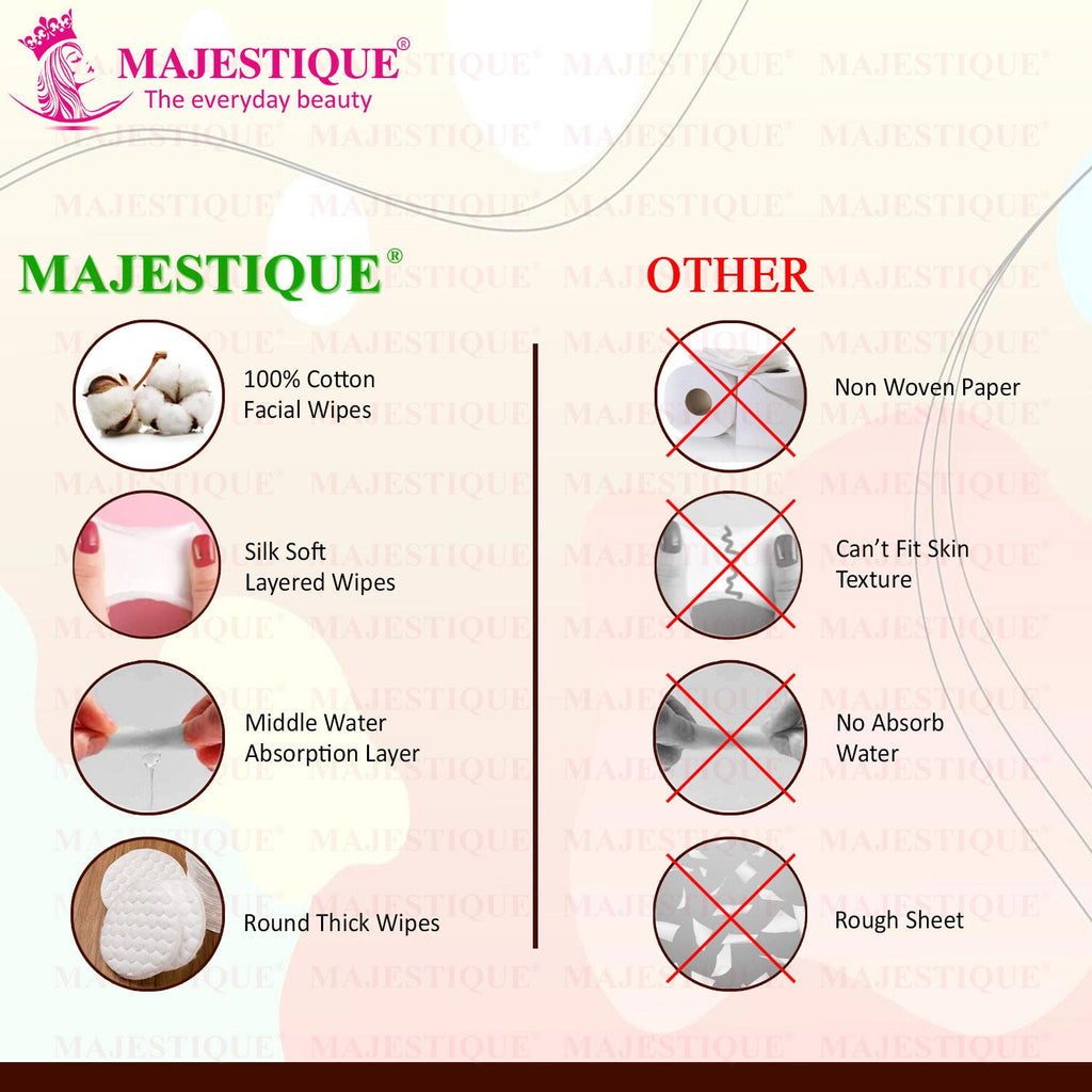 Majestique Premium Make-Up Removal Cotton Pads
