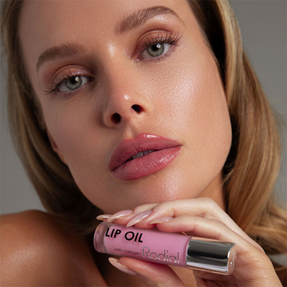 Rodial Vegan Collagen-Infused Lip Oil Sugar Coral - Plumps, Hydrates And Improves Lip Barrier