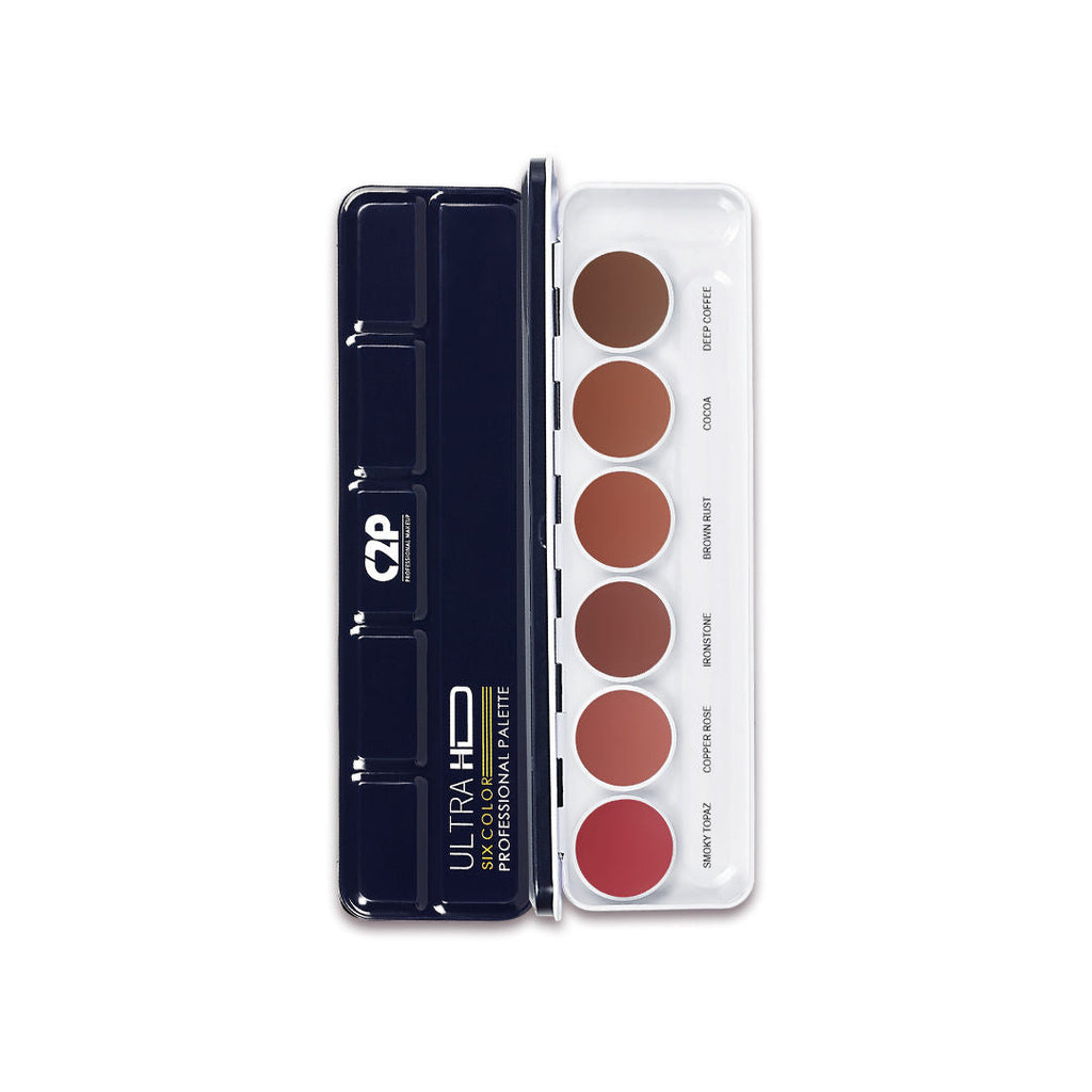 C2P Pro Studio Lip Spectrum 6 Color Cream Lipstick Palette