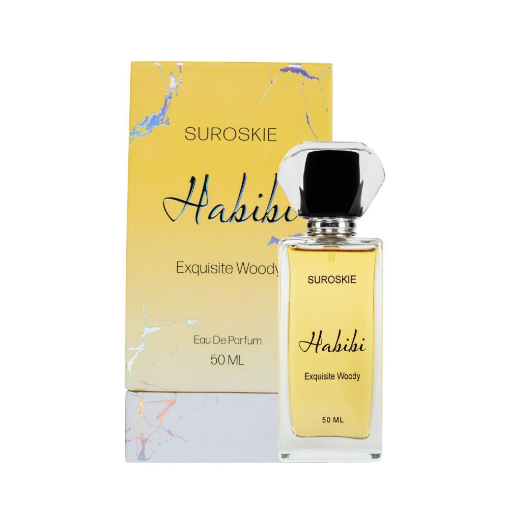 Suroskie Habibi Eau De Parfum Floral & Woody Long-Lasting Unisex Fragrance