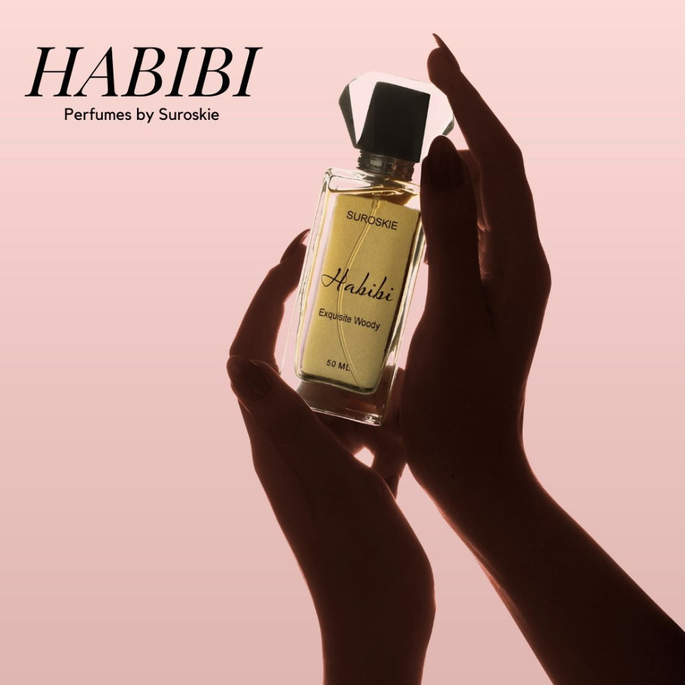 Suroskie Habibi Eau De Parfum Floral & Woody Long-Lasting Unisex Fragrance