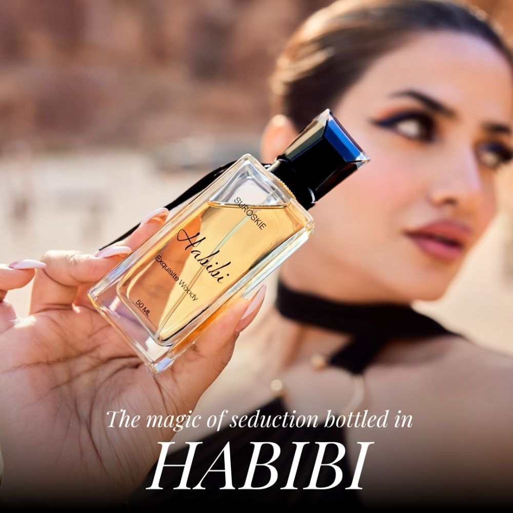Suroskie Habibi Eau De Parfum Floral & Woody Long-Lasting Unisex Fragrance