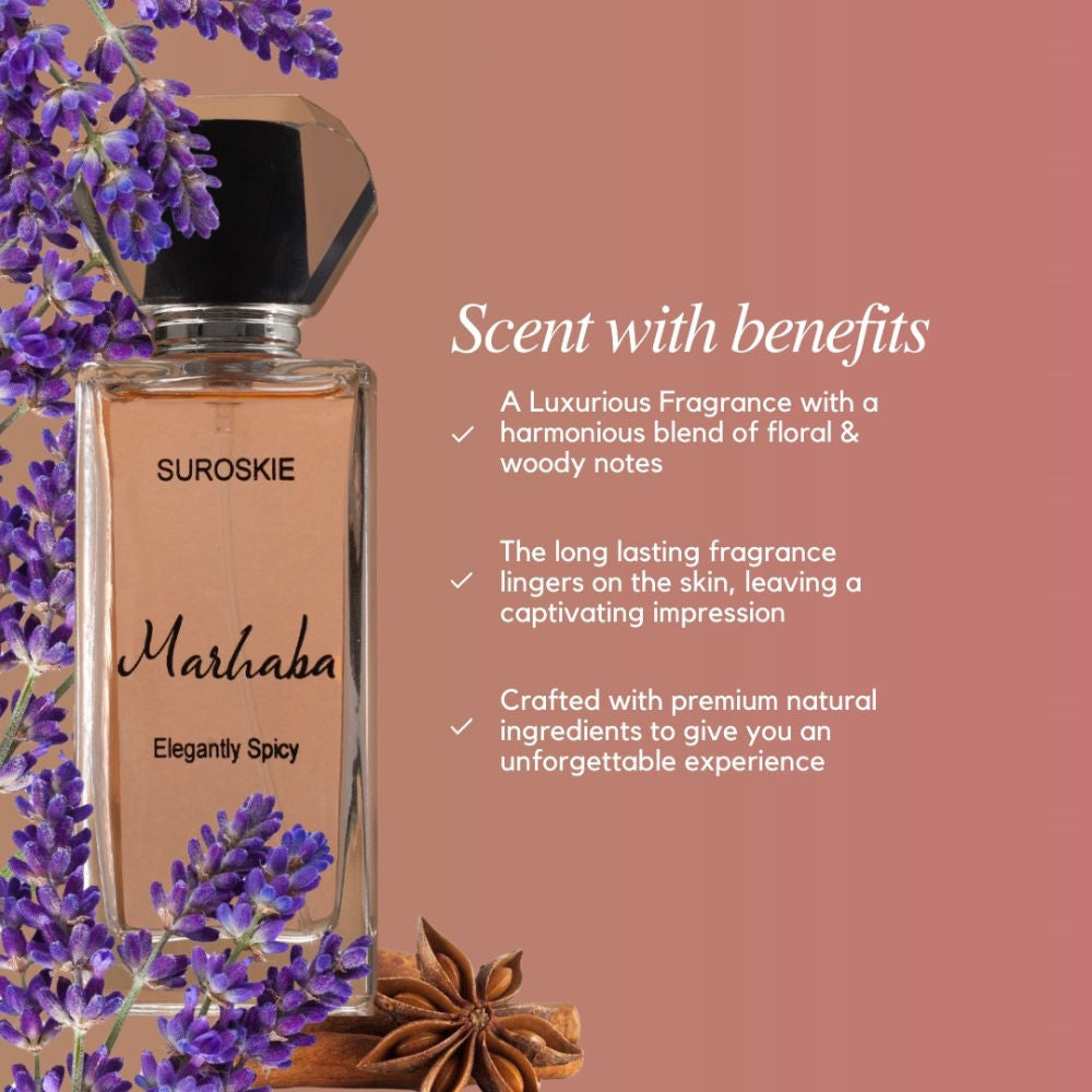 Suroskie Marhaba Perfume Long Lasting Unisex Scent Notes Citrus & Woody