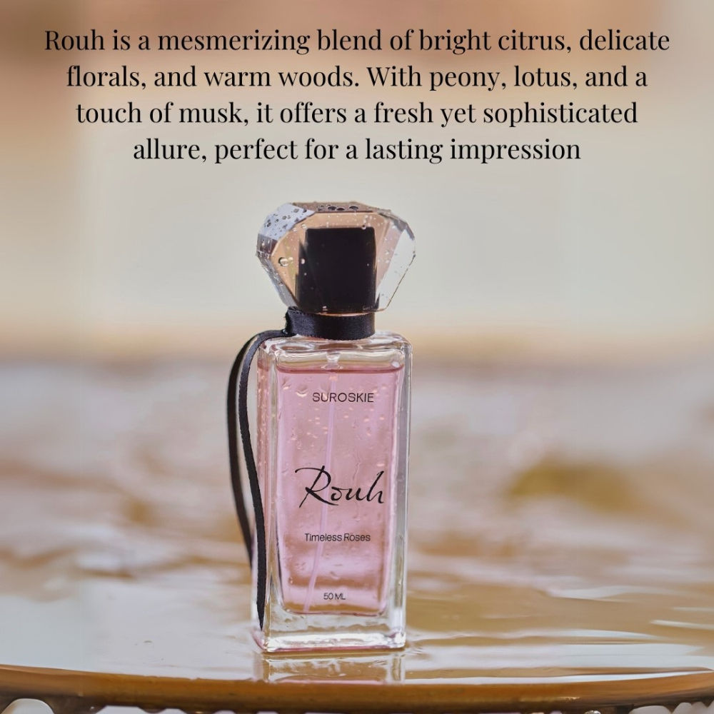 Suroskie Rouh Perfume Long Lasting Citrus & Floral Scent for Men & Women