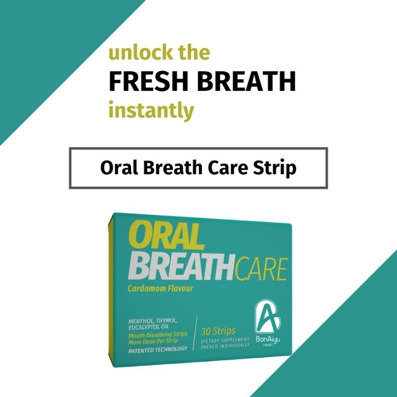 Bonayu Teeth Whitening Strips + Oral Breath Care Strips(Mouth Wash Substitute)