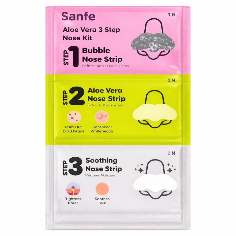 Sanfe Deepdetox 3-In-1 Nose Strips For Blackhead Removal