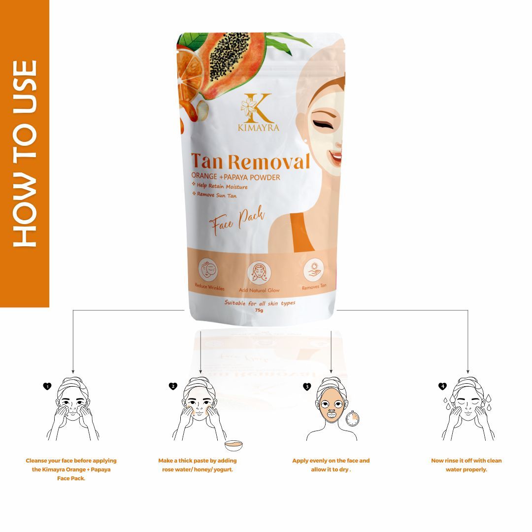 Kimayra Orange + Papaya Face Pack Powder