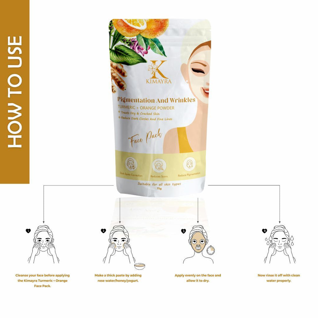 Kimayra Turmeric + Orange Face Pack Powder