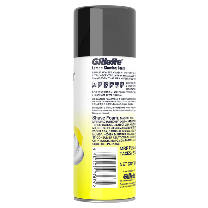 Gillette Classic Lemon Lime Shave Foam