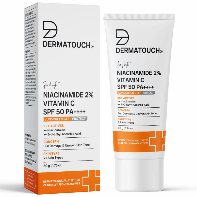Dermatouch Niacinamide 2% Vitamin C Sunscreen With SPF 50+ PA ++++