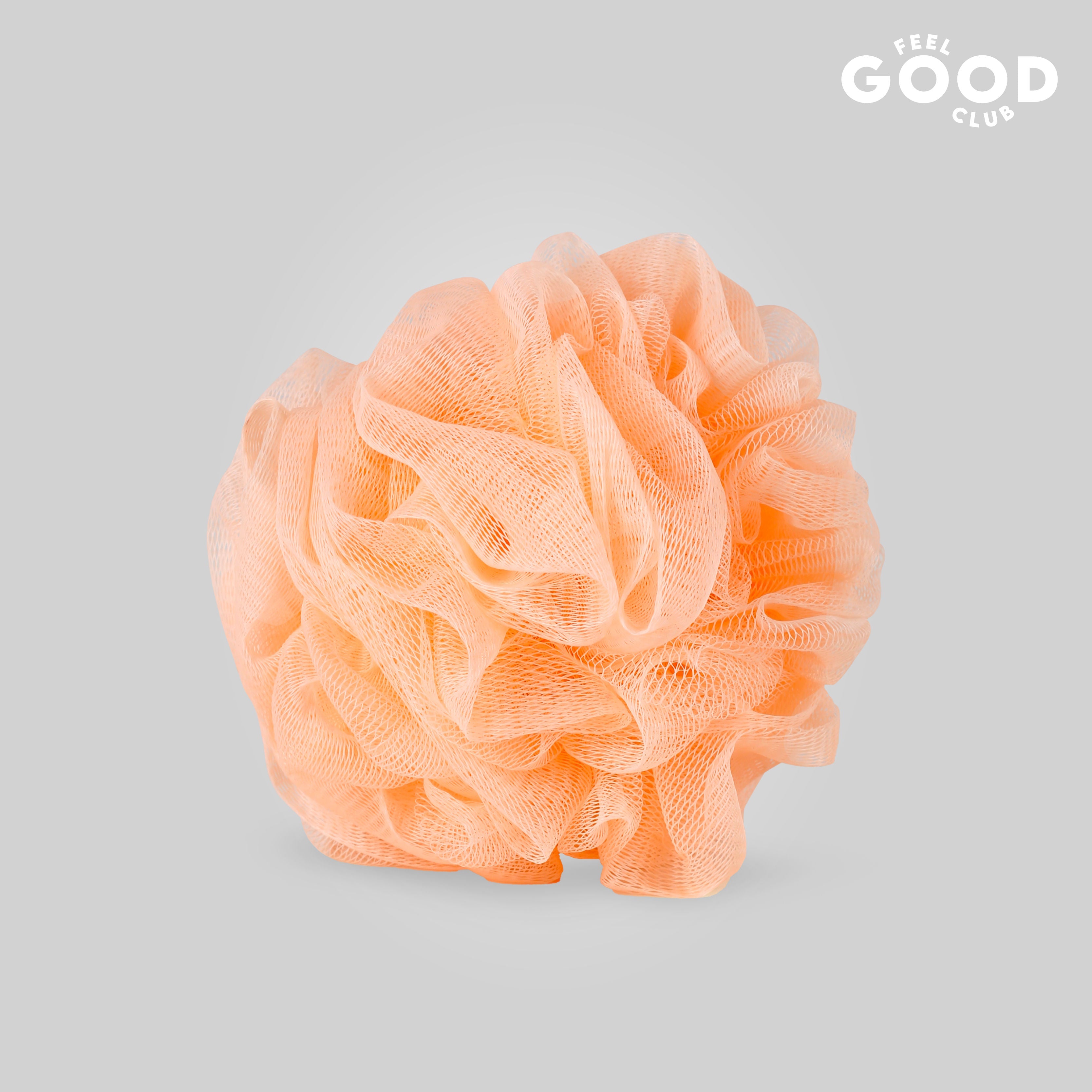 Feel Good Club Bath Loofah - Large Size Shower Sponge For Body Cleansing Exfoliation & Care