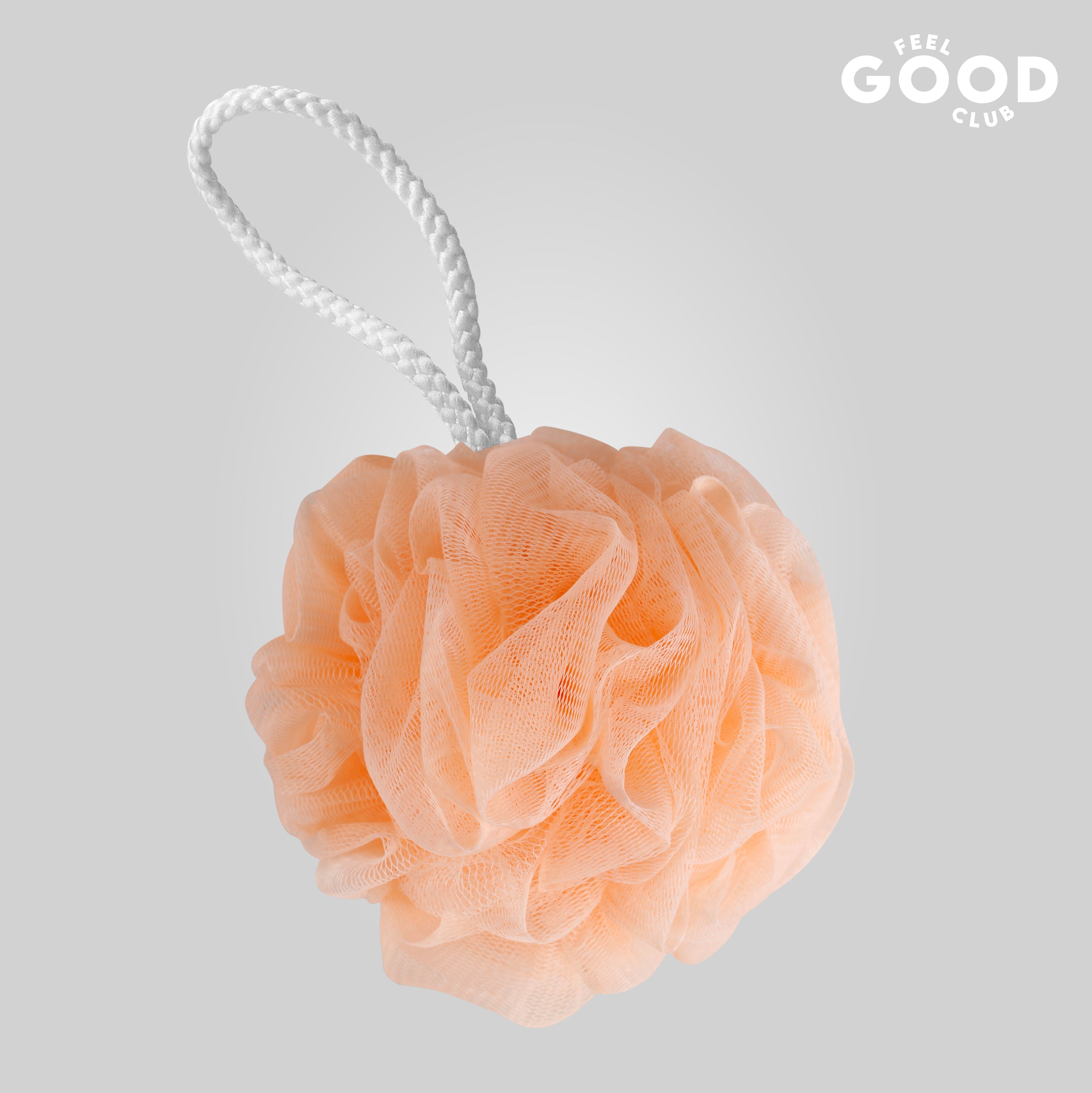 Feel Good Club Bath Loofah - Large Size Shower Sponge For Body Cleansing Exfoliation & Care