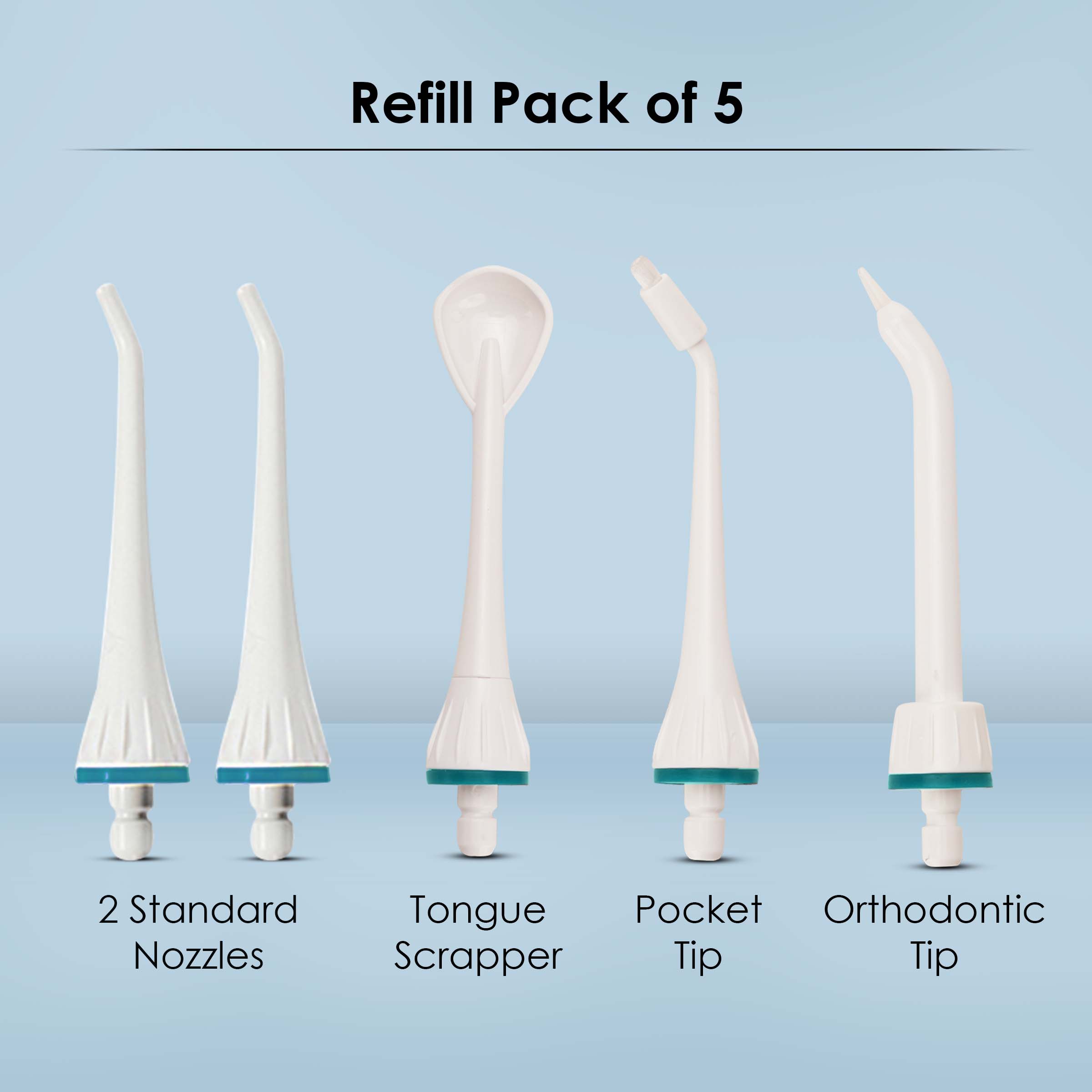 Agaro Oral Irrigator Nozzle Tip Ultra & Ultra Plus Tongue Cleaners
