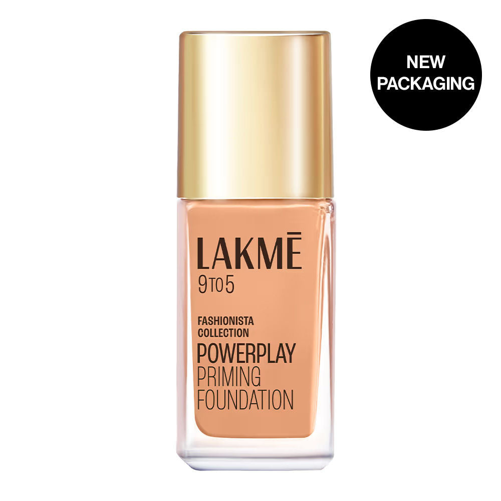 Lakme 9 To 5 Powerplay Priming Foundation, Built In Primer, Long-Lasting, SPF 20