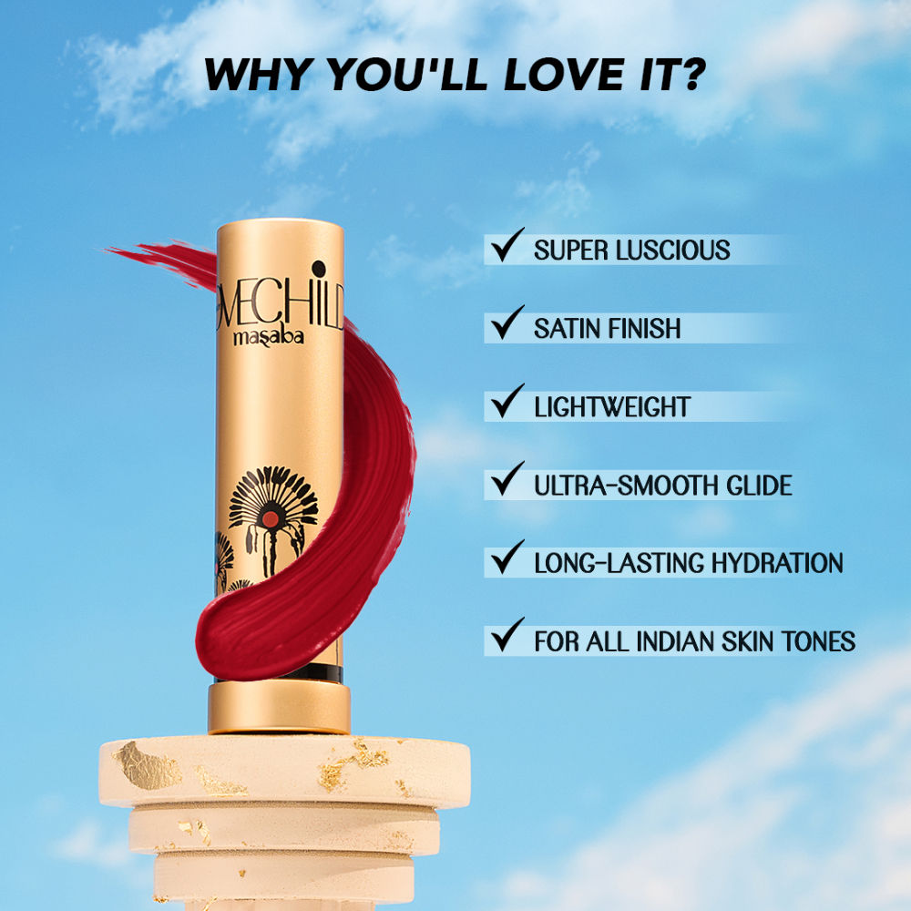 LoveChild Masaba Ultra - Light Lush Creme Lipsticks, Enriched with Ceramides and Shea Butter