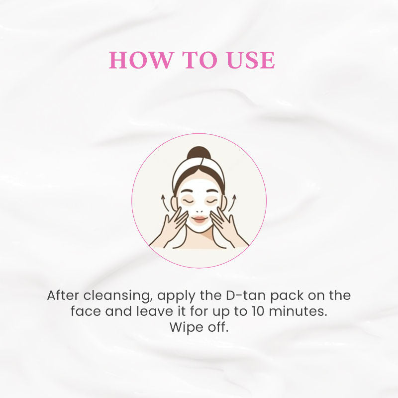 O3+ D -TAN Face Pack for Tan Removal & Glowing Skin - Detan Mask for All Skin Types