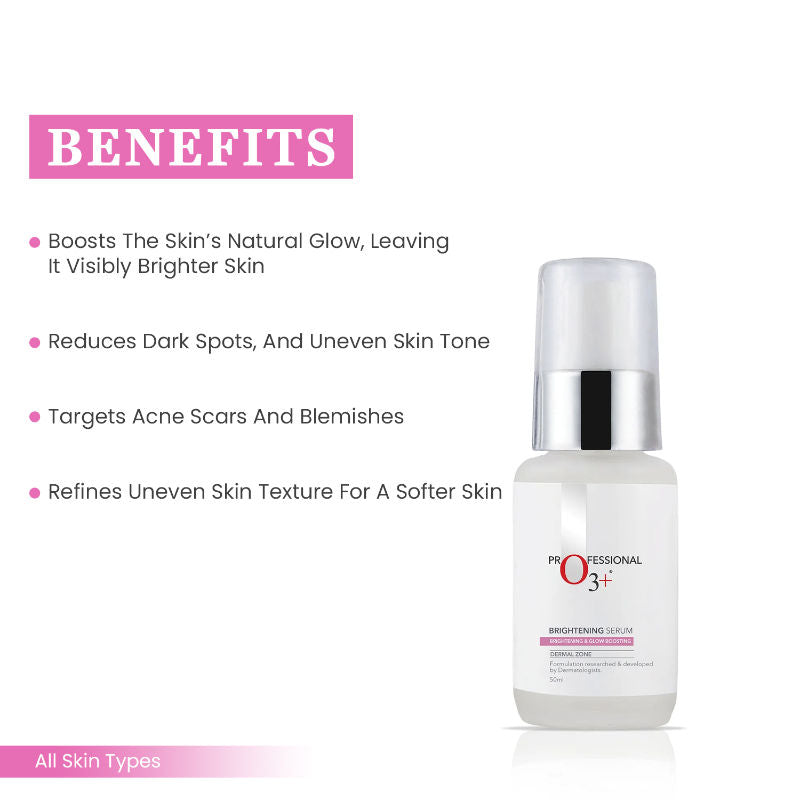 O3+ Brightening Serum With Ceramide, Fine Lines & Wrinkles, All Skin Type