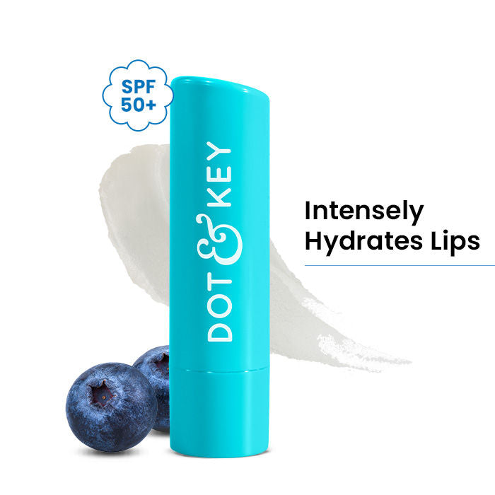 Dot & Key Barrier Repair Hydrating Lip Balm SPF 50 With Ceramides & Peptides Strawberry Red