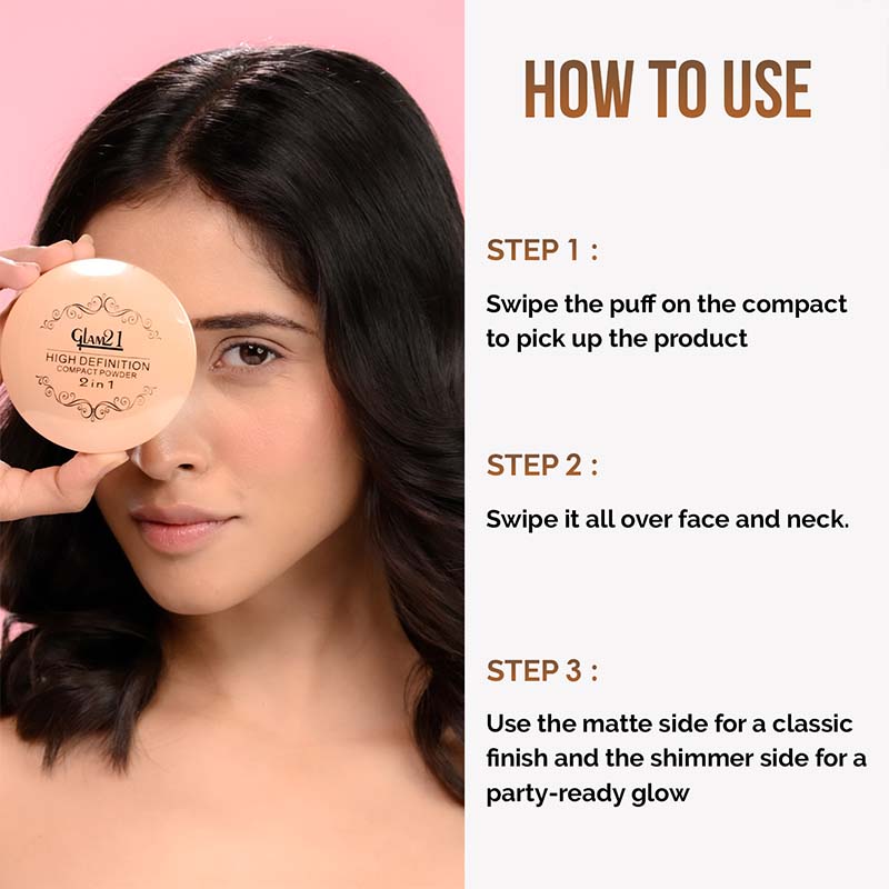 GLAM21 High Definition Compact Powder 2in1