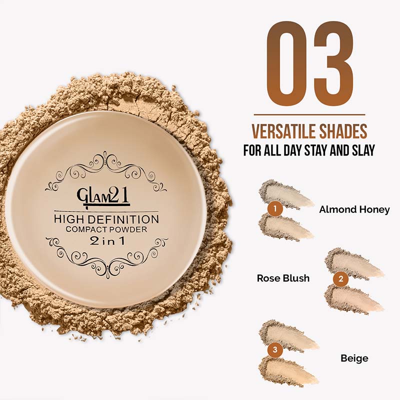 GLAM21 High Definition Compact Powder 2in1