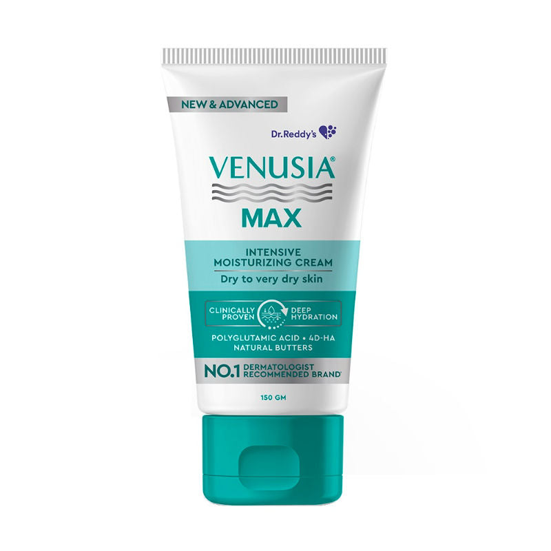 Venusia Max Intensive Moisturizing Cream Dry To Very Dry Skin With 4D Hyaluronic + Polyglutamic Acid