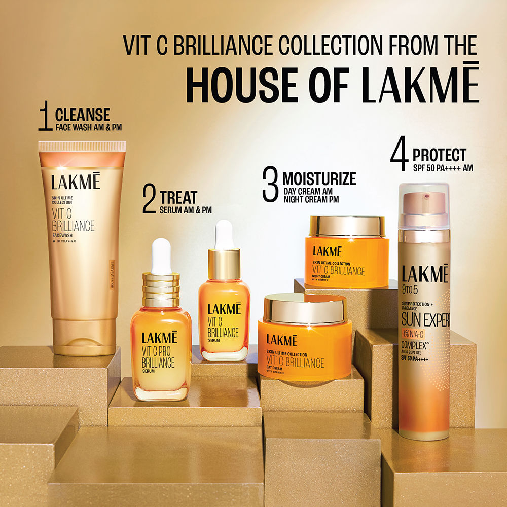 Lakme 9 to 5 Vitamin C 100% Soap Free Face Wash with Lemon Extract and Gentle Exfoliating Beads