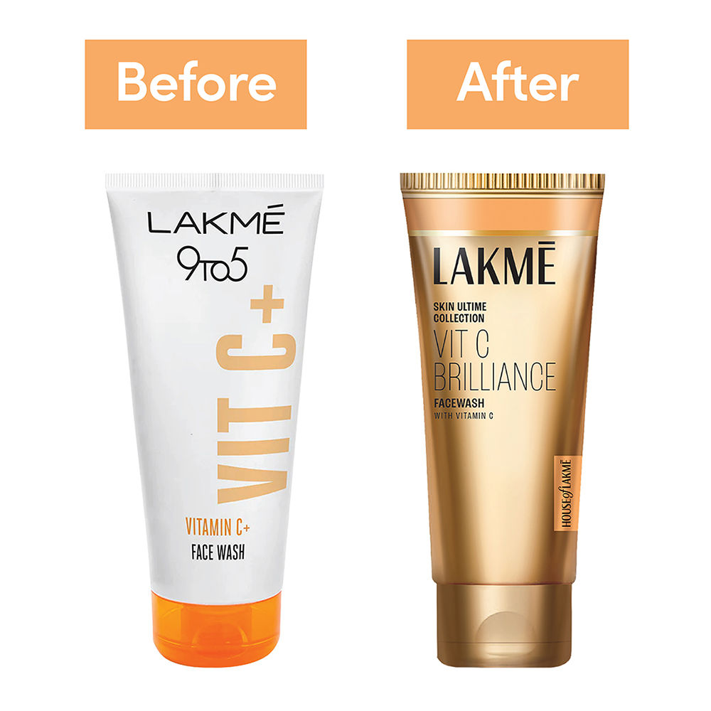 Lakme 9 to 5 Vitamin C 100% Soap Free Face Wash with Lemon Extract and Gentle Exfoliating Beads