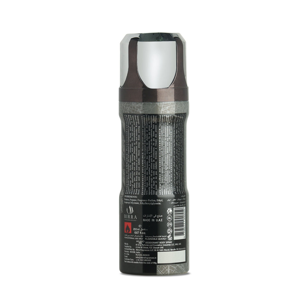 Birra Milano Max Deodorant Body Spray