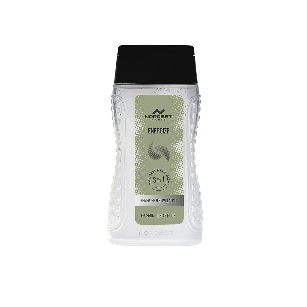 Nordest Paris Energize Renewing & Stimulating 3 In 1 Hair, Body & Face Wash