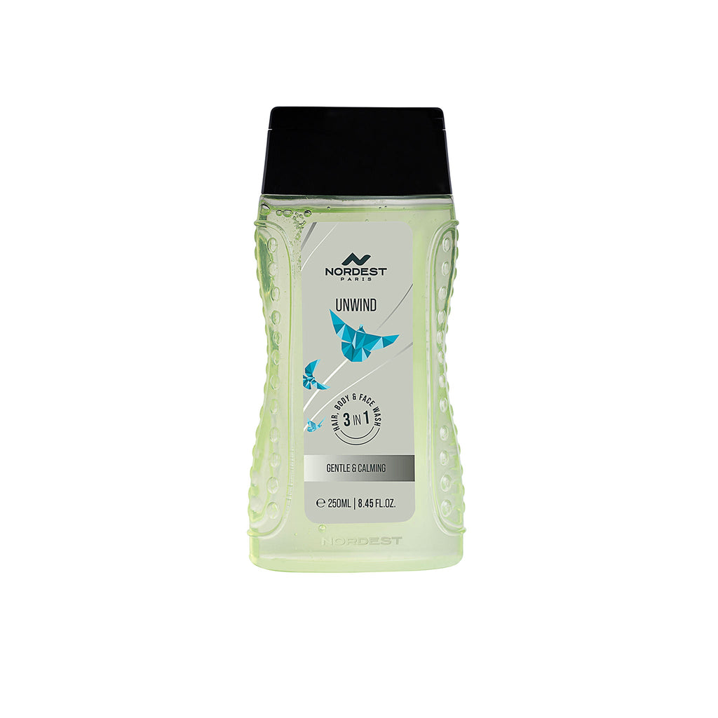 Nordest Paris Unwind Gentle & Calming 3 In 1 Hair, Body & Face Wash