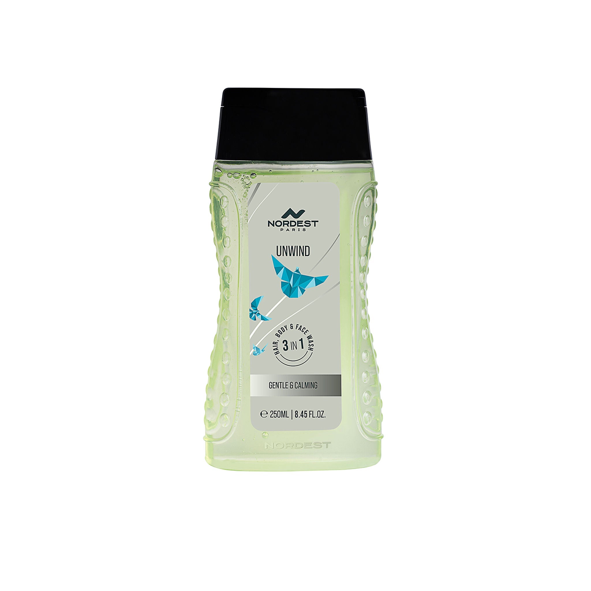 Nordest Paris Unwind Gentle & Calming 3 In 1 Hair, Body & Face Wash