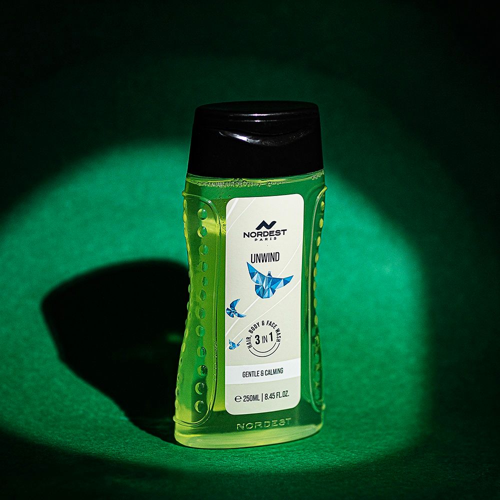 Nordest Paris Unwind Gentle & Calming 3 In 1 Hair, Body & Face Wash