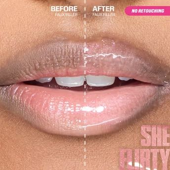 Huda Beauty Icy Nude Faux Filler Lip Gloss