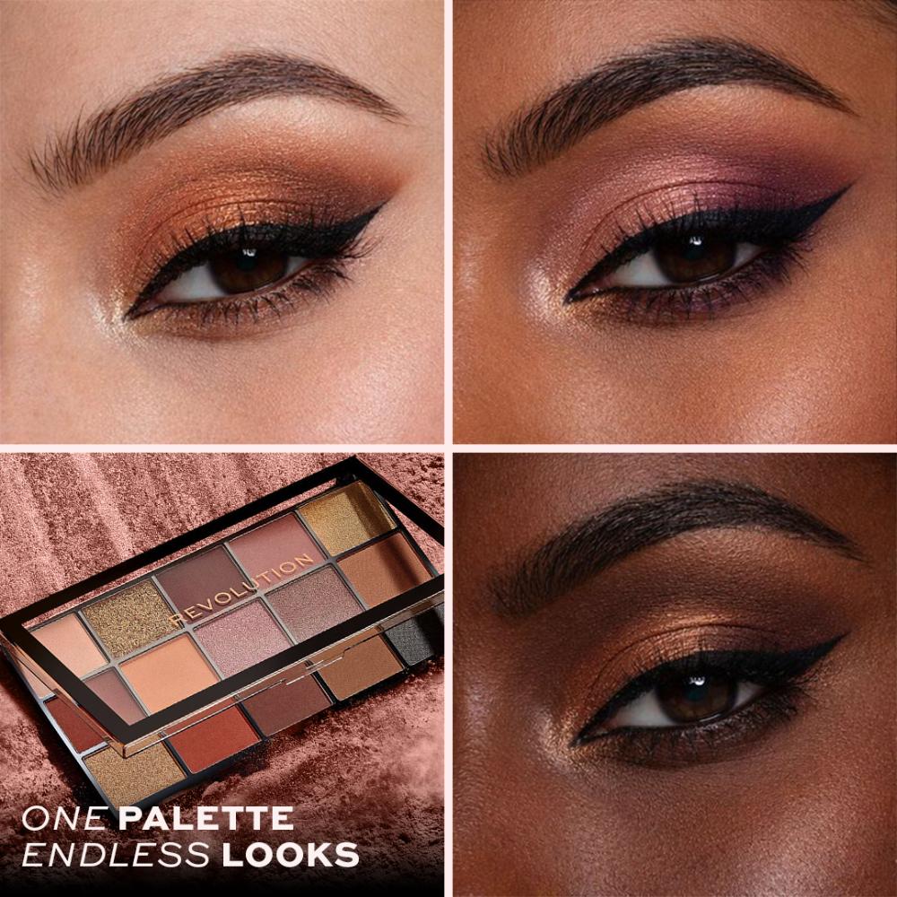 Makeup Revolution Reloaded Eyeshadow Palette-15 Smooth & Rich Shade-High Pay Off Formula
