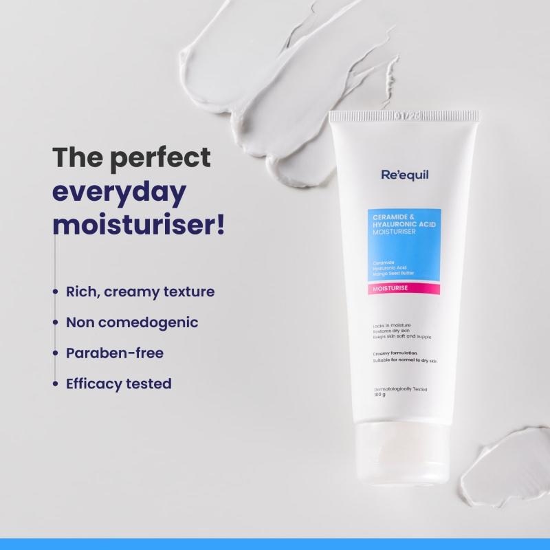 Re'equil Ceramide & Hyaluronic Acid Moisturiser For Normal To Dry Skin