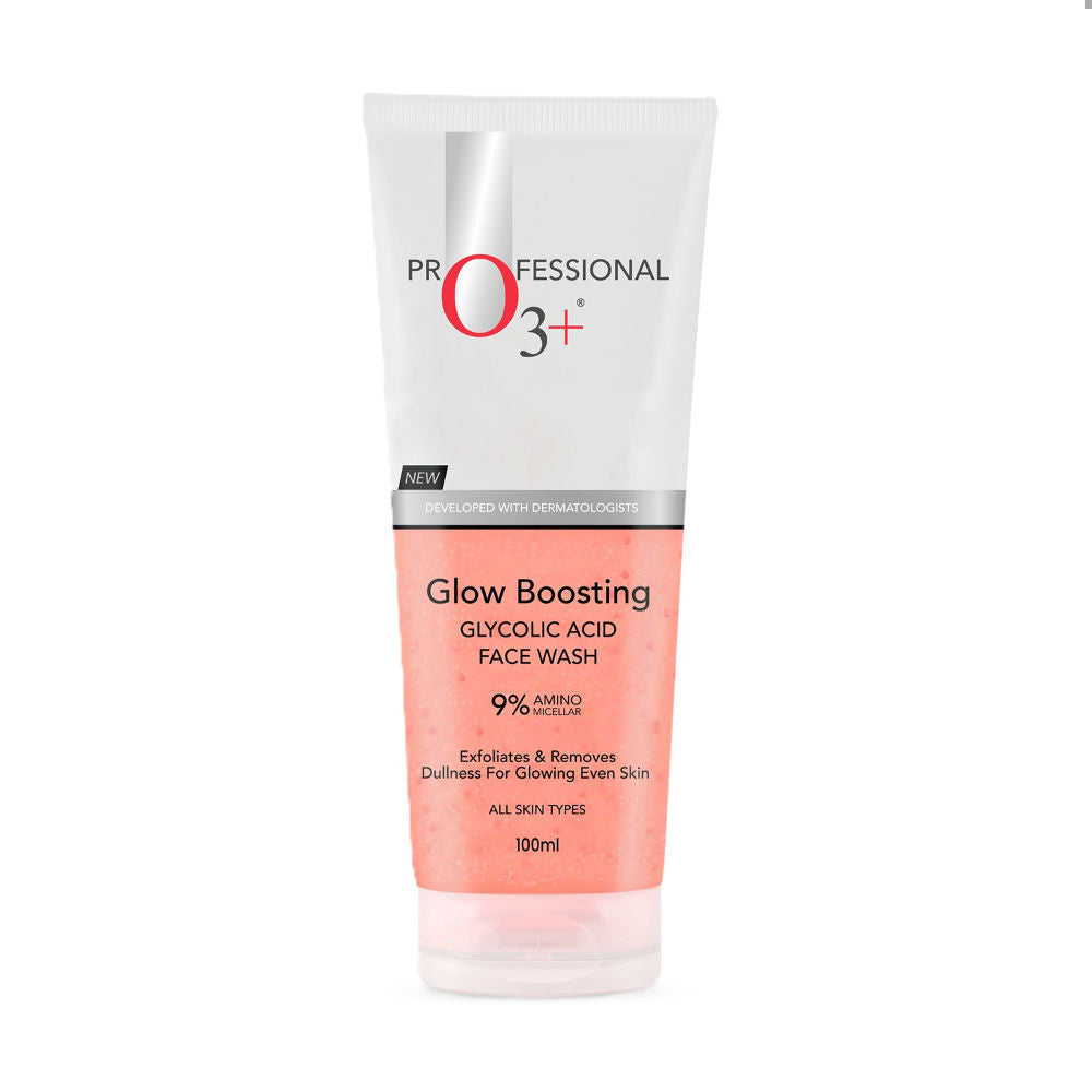 O3+ Glycolic Acid Glow Boosting Hydrating Face Wash For Dull Skin & Dark Spots