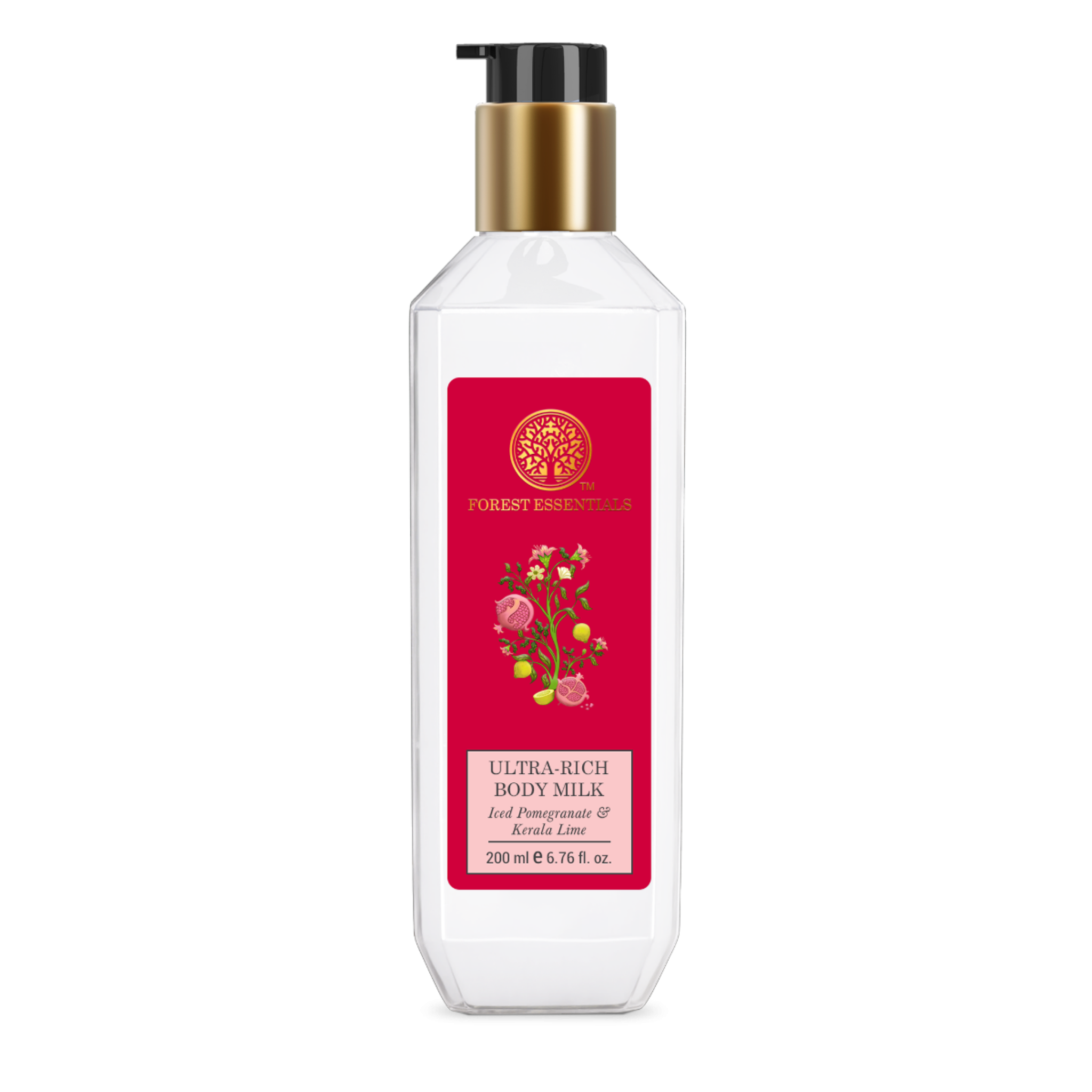 Forest Essentials Ultra-Rich Body Milk Iced Pomegranate & Kerala Lime - Moisturising Body Lotion