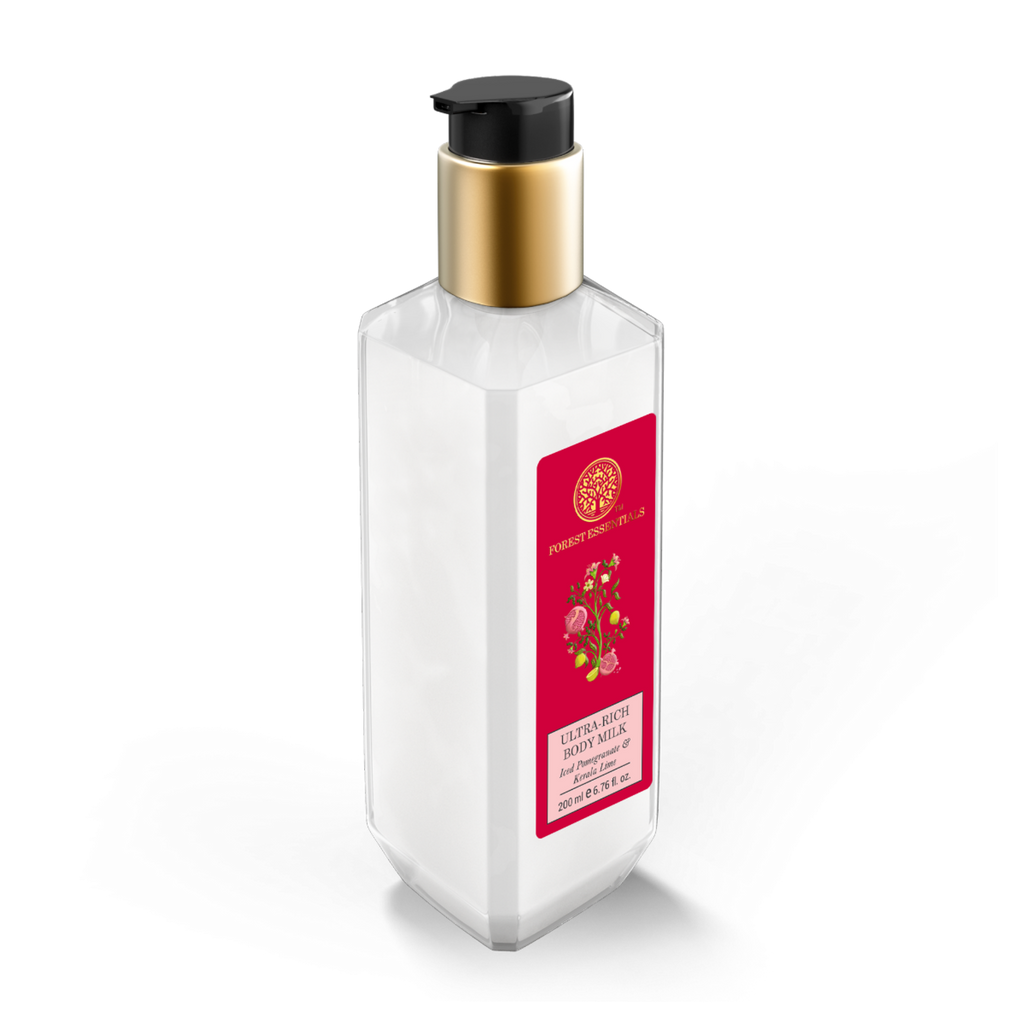 Forest Essentials Ultra-Rich Body Milk Iced Pomegranate & Kerala Lime - Moisturising Body Lotion