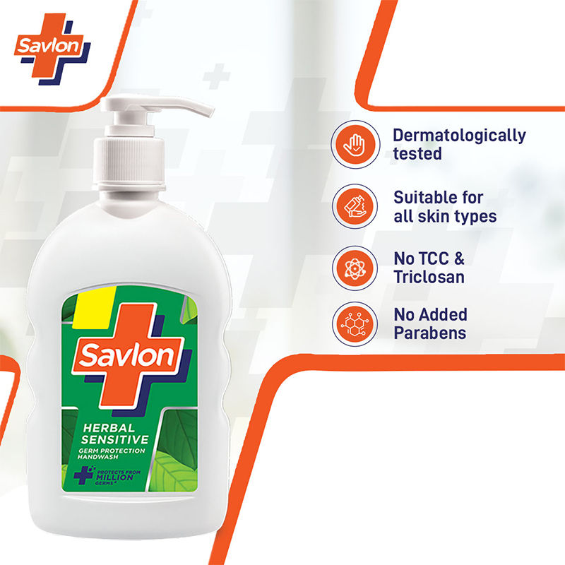 Savlon Herbal Sensitive pH balanced Liquid Handwash