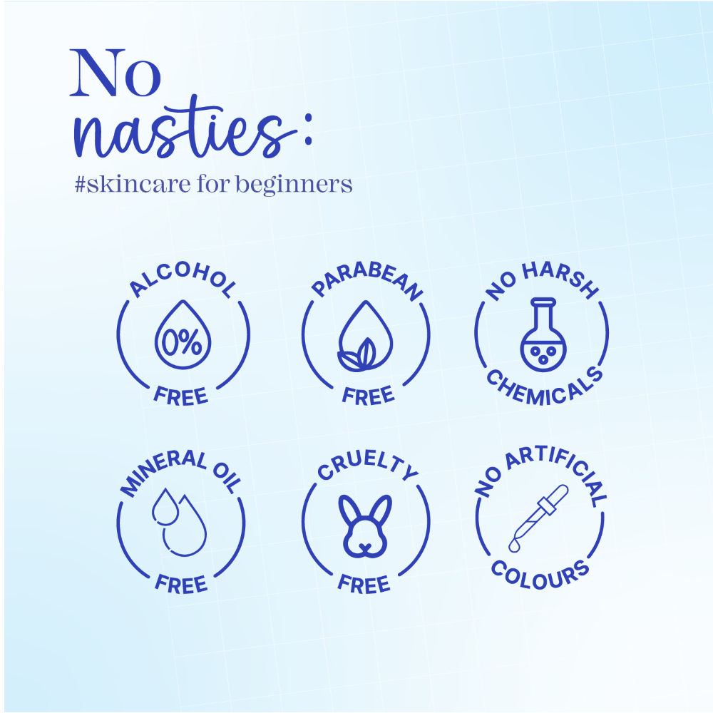 Blue Heaven Hydrating Face Serum with 5% Fermented Rice Water + 2% 4D Hyaluronic Acid + 0.5% Kombucha Extract| 20ml
