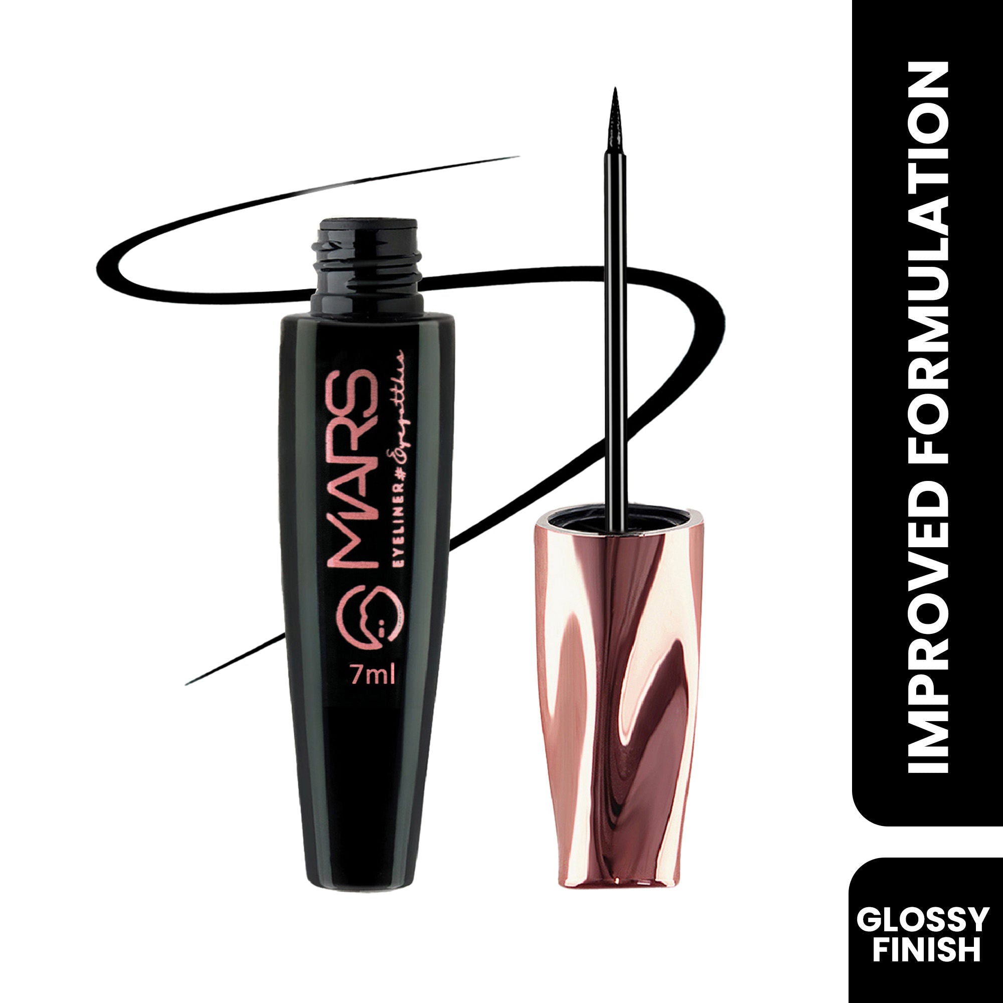 MARS Glossy Liquid Eyeliner - Black