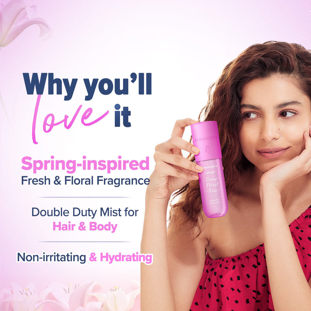 Aqualogica Refresh & Dewy Floral Kiss Perfume Body Mist