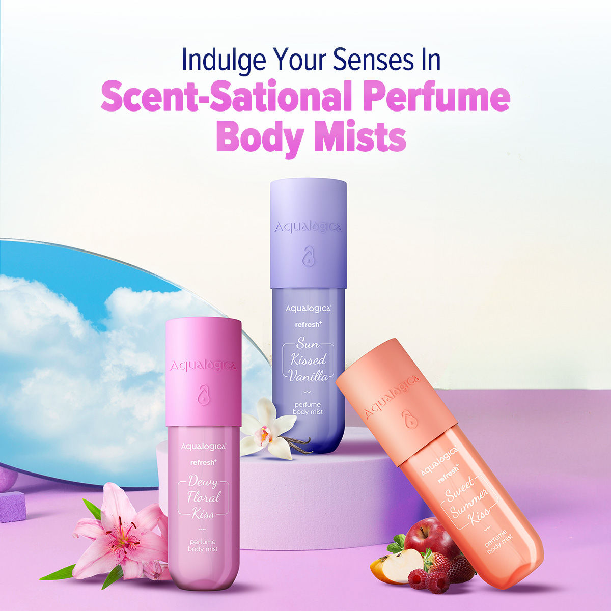 Aqualogica Refresh & Dewy Floral Kiss Perfume Body Mist