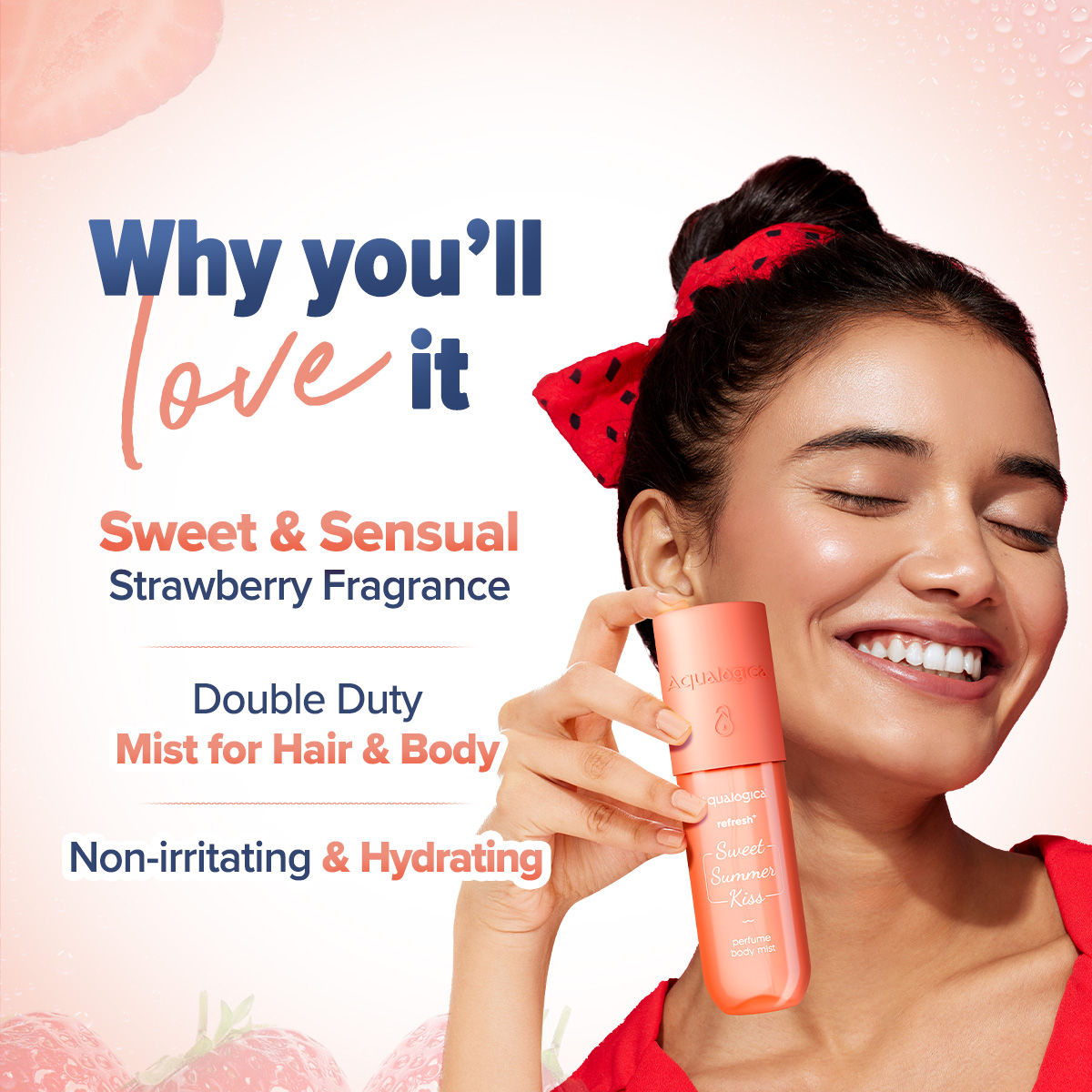 Aqualogica Refresh+ Perfume Body Mist Sweet Summer Kiss 150ml