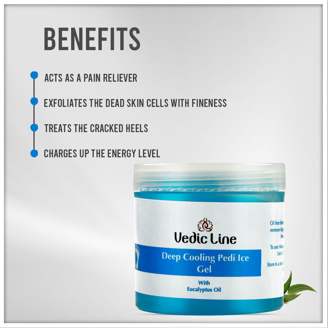 Vedic Line Deep Cooling Pedi Ice Gel With Eucalyptus Oil