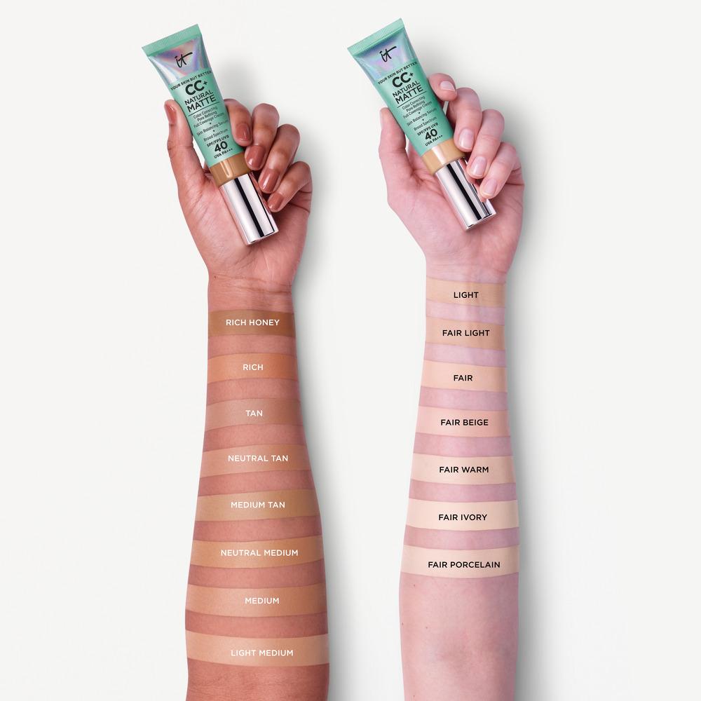 IT COSMETICS CC+ Natural Matte Foundation With SPF40