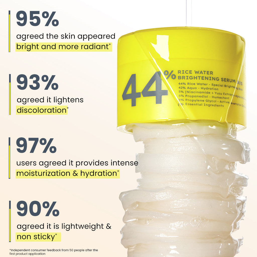 Hyphen 44% Rice Water Brightening Serum Pads