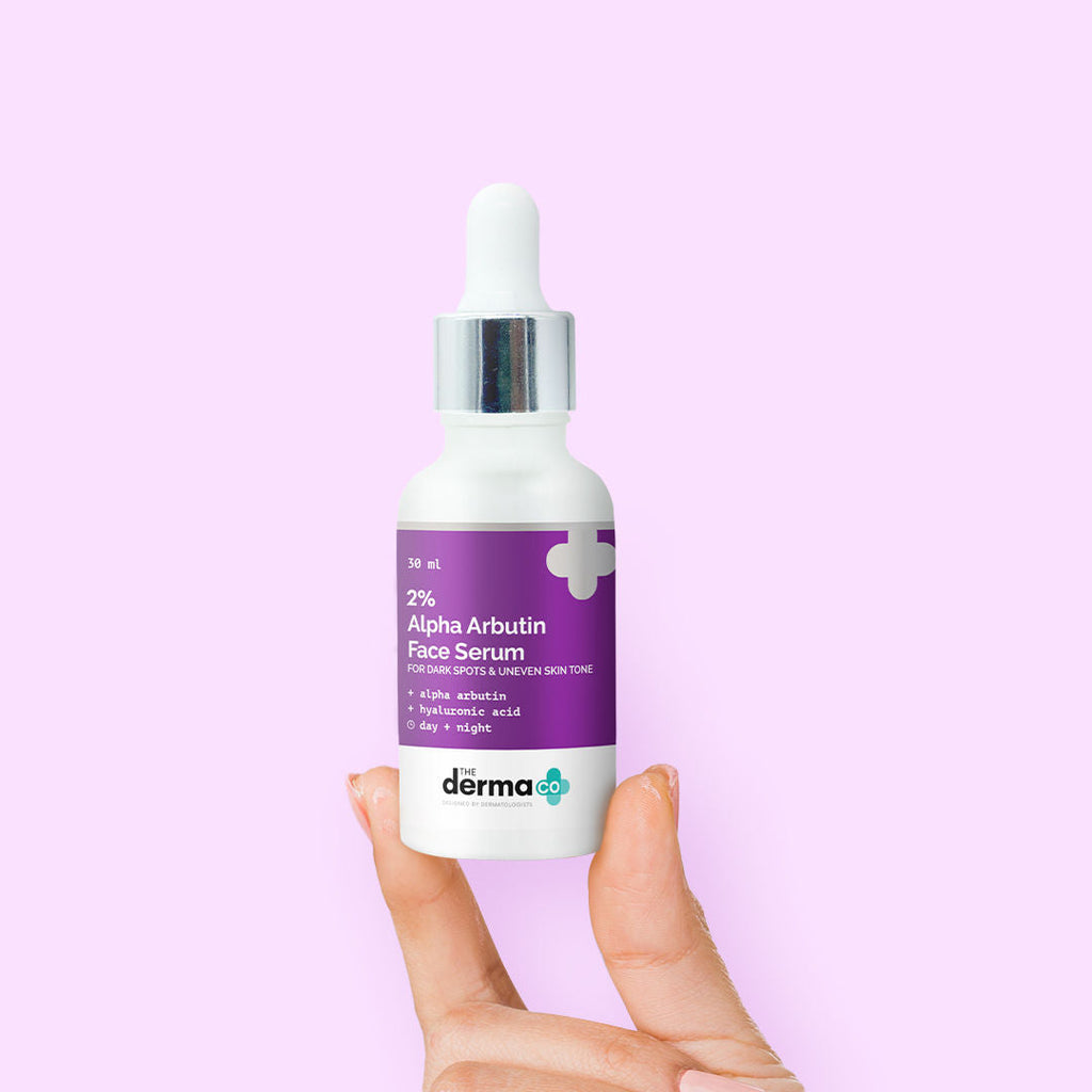 The Derma Co 2% Alpha Arbutin Serum For Dark Spots & Uneven Skin Tone